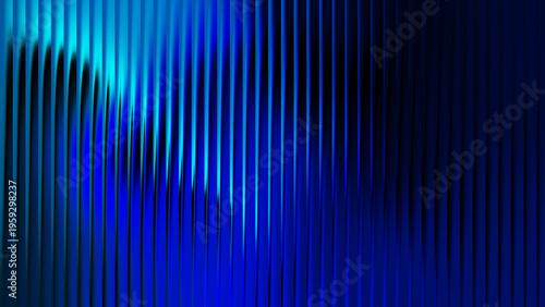 Photos fractal glass background vertical striped texture neon ribbed cyan blue radiant