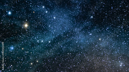 Captivating night sky filled with twinkling stars and vast cosmic beauty over a serene landscape, inviting dreams of exploration and wonder in the universe