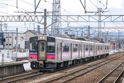 弘前駅へ到着する普通列車