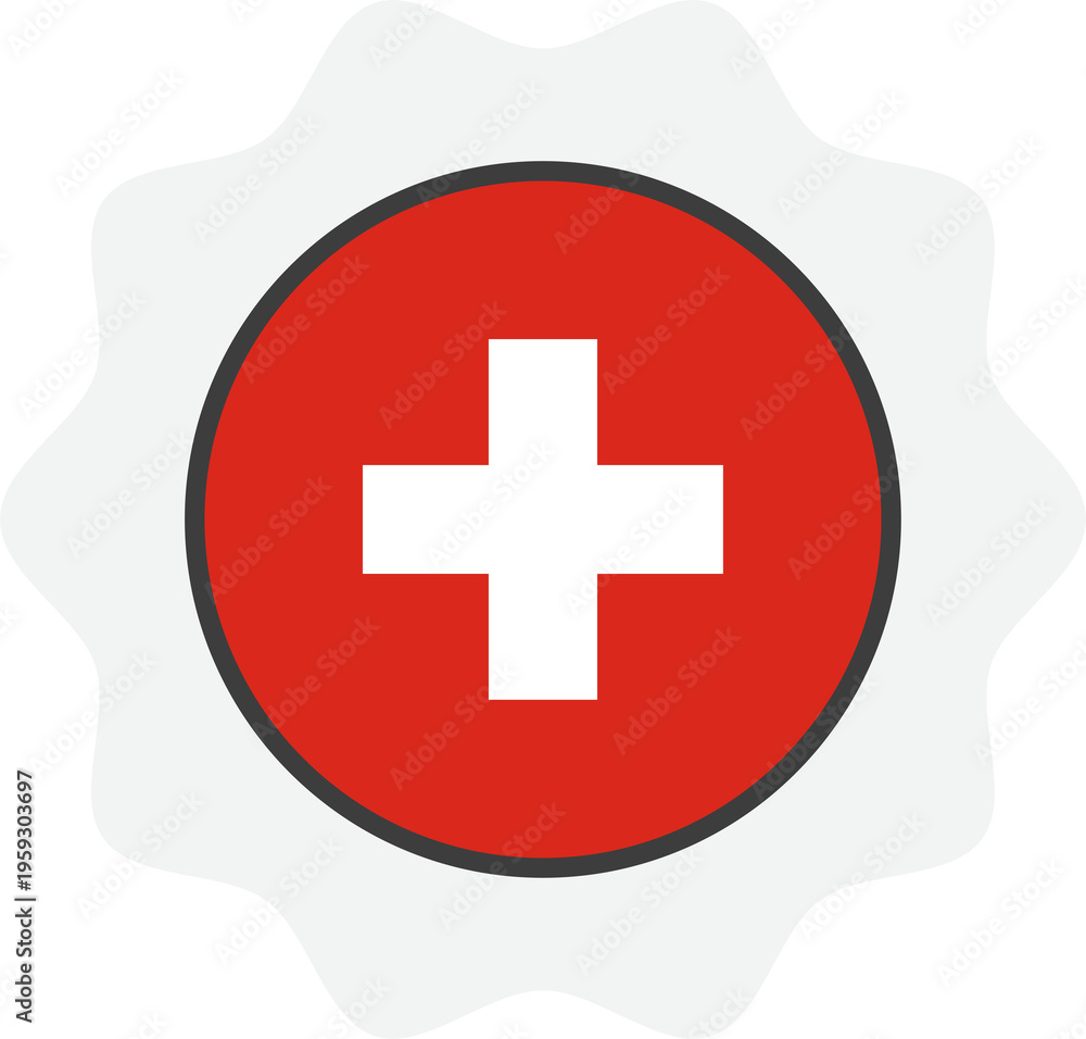 Fototapeta premium swiss flag switzerland