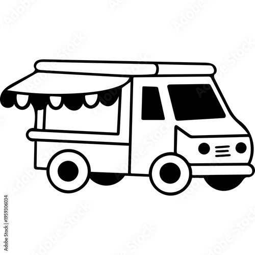 Food truck mobile kitchen street food delivery 