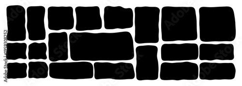 Irregular square border with hand-drawn edges, flowing curves and playful aesthetic vector illustration. Perfect for creative layouts, doodle designs and artistic templates