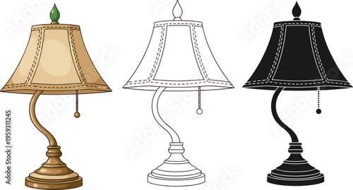 Collection of Black Stick Figure Silhouettes Performing Gardening Tasks Including Mowing Lawn Digging With Shovel and Raking Leaves for Yard Maintenance and Outdoor Landscaping