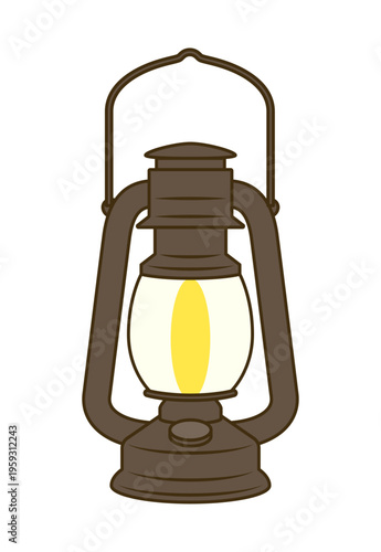 ランタン 照明器具 防災グッズ 停電対策 災害イラスト