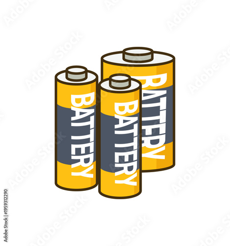 乾電池 防災グッズ 電源確保 停電対策 災害イラスト