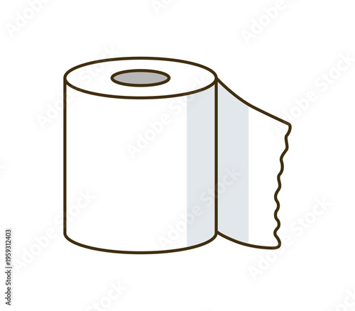 トイレットペーパー 防災グッズ 生活必需品 災害対策イラスト