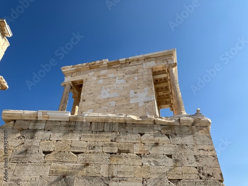 Canvas Print the streetscape of Greece