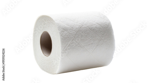 Fresh white toilet paper roll, essential bathroom hygiene product, soft and absorbent