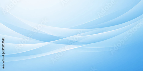 A smooth blue wave design features flowing gradient lines and a motion pattern, creating an abstract vector illustration with a texture of light and liquid energy