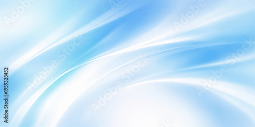 A futuristic blue wave background features smooth flowing lines and a curved motion pattern creating a textured light design with an abstract swirl of water-like energy