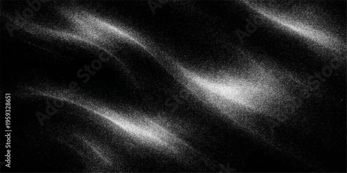 Smooth black satin fabric texture with elegant wavy curves and a shiny silk material surface creates a luxury fashion backdrop for sophisticated textile design