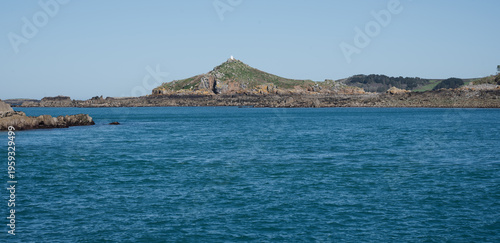 View of the island of Jethou approaching Herm.