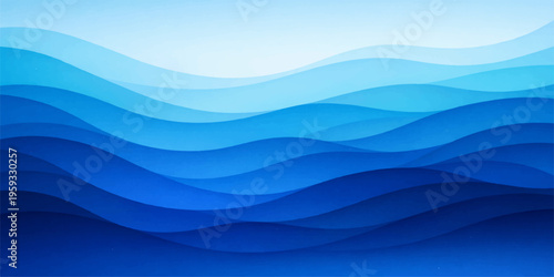 Artistic abstract blue wave background featuring a vector motion pattern of liquid curves and light lines for a summer ocean sea nature wallpaper design backdrop texture