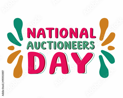 Auction Sale Concept Silhouette Vector, Auctioneer and Gavel Graphic Design