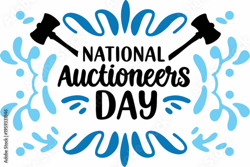 Auctioneer with Gavel Silhouette Vector, Bidding and Auction Concept Design