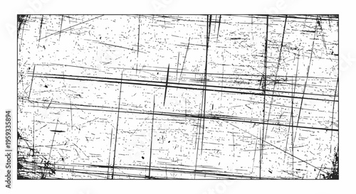 Detailed close-up view of scratched metallic surface texture with fine lines and marks