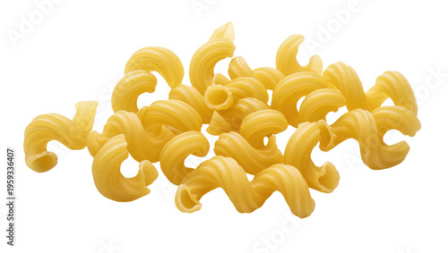 фотографія Uncooked cavatappi pasta spirals ready for cooking, a versatile staple for Italian cuisine