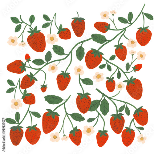 Hand painted Strawberries