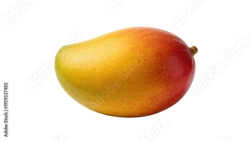 Schilderij op canvas Delicious ripe mango fruit with vibrant yellow, orange, and red skin, fresh and