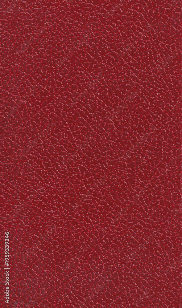 Fototapeta premium Red leather texture. Skin pattern background universal use