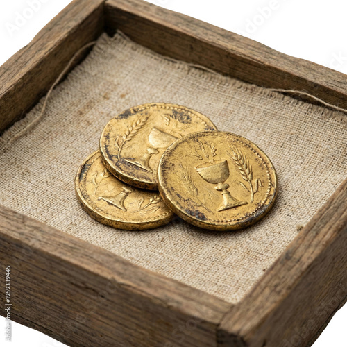 treasure chest with coins