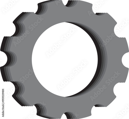 톱니바퀴 형태의 기계부품