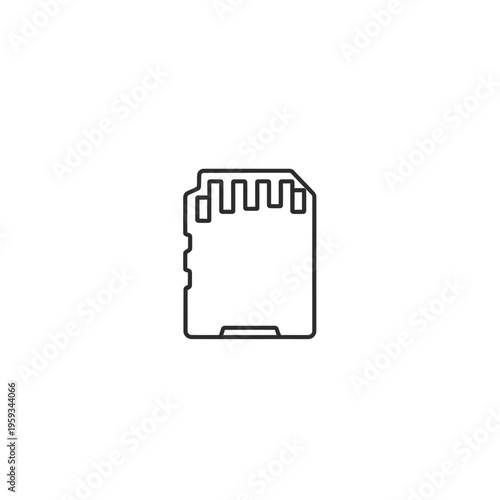 Close-up of a Memory Card with SD Card Slot for Storage Devices and Data Transfer