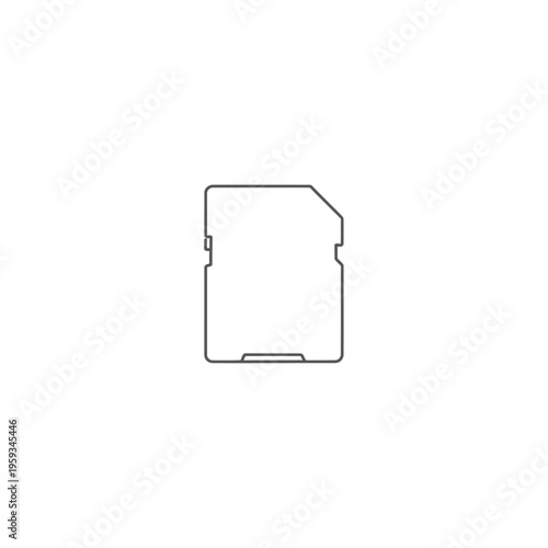 Close-Up View of a Modern Micro SD Card for Data Storage Devices