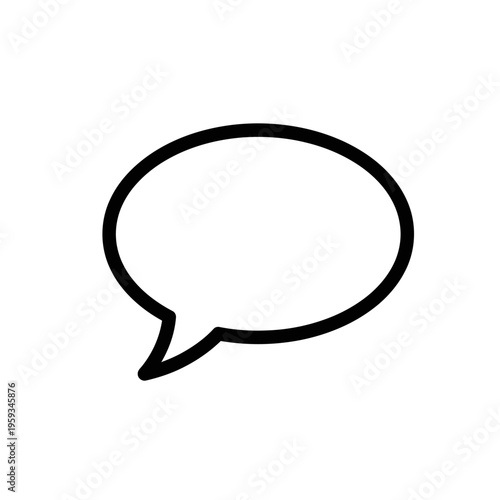 Creative Illustration of a Speech Bubble for Communication and Dialogue