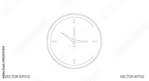 Vector clock icon EPS10