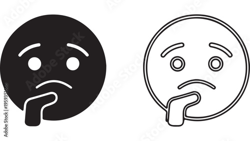 Sad emoji face with tear and downturned mouth