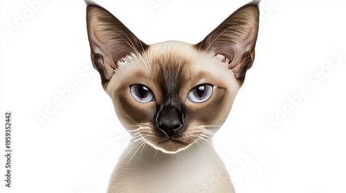 Elegant Siamese Cat Showcasing Its Distinctive Features and Graceful Posture for a Stunning Display