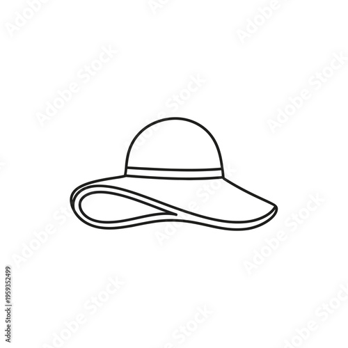 Elegant Wide-Brimmed Sun Hat for Fashionable Outdoor Wear and Sun Protection