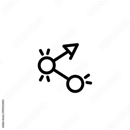 Male and Female Gender Symbols Illustration for Social Identity Representation