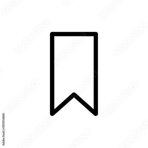 Free Download Minimalist Black Bookmark Icon for Bookmarks and Reading Apps - GFXLoad