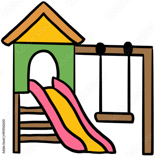 children drawing a house