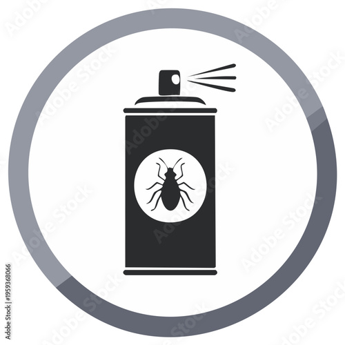 Insecticide Aerosol Spray Illustration Pest Control Concept Design Icon
