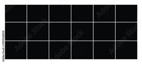 Abstract geometric black and white grid composition presenting a minimalist graphic background or texture for various digital display purposes and modern presentation templates.