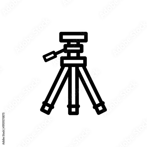 Minimalist Camera Equipment Illustration for Photography and Media Projects