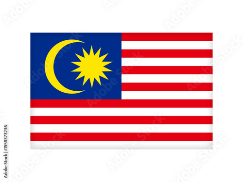 	マレーシアの国旗のイラスト素材4