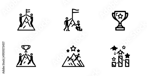 Achievement and success icons