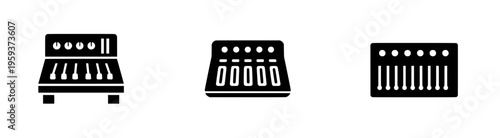 Vintage Mixing Console Silhouette: Timeless Tone and Texture