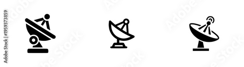 Stellar Sentinel: The Silhouette of a Satellite Dish