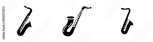 Elegant Saxophone Silhouette - A Note of Musical Artistry