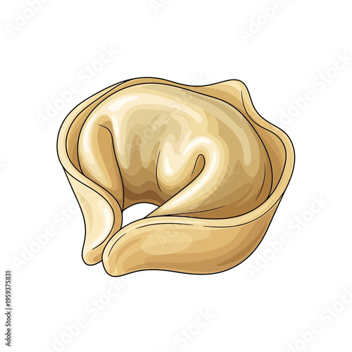 Isolated Tortellini Pasta