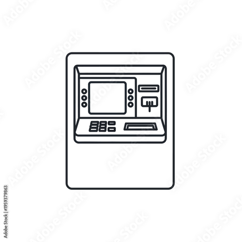 Modern Automated Teller Machine (ATM) for Banking and Financial Services