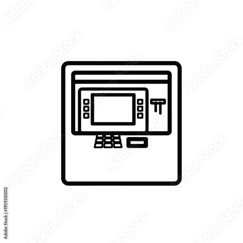 Modern Automated Teller Machine (ATM) with Digital Interface for Banking Transactions