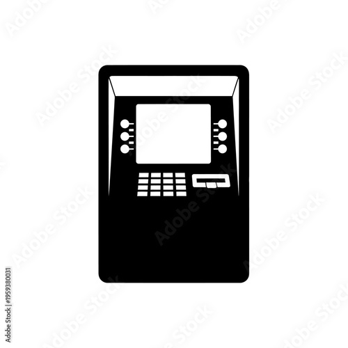 Modern Automated Teller Machine (ATM) with User Interface and Card Reader