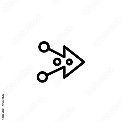 Modern USB Connecting Port with Digital Data Transfer Concept