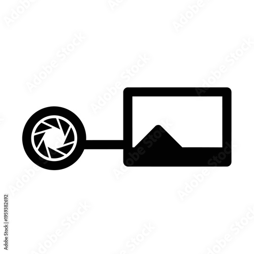 Photographic Equipment and Picture Display with Camera Lens and Image Frame